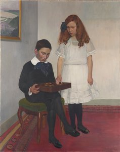 Les Enfants Hahnloser door Felix Edouard Vallotton