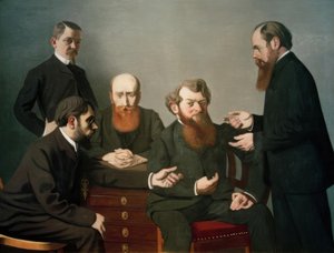 De vijf schilders door Felix Edouard Vallotton