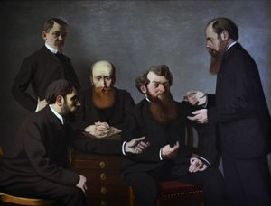Les cinq peintres: Félix Vallotton, Pierre Bonnard, Édouard Vuillard... 1902-1903 door Felix Edouard Vallotton