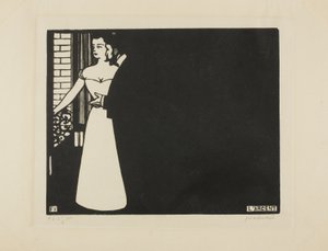 Geld, plaat vijf uit "Intimacies", 1898 door Felix Edouard Vallotton