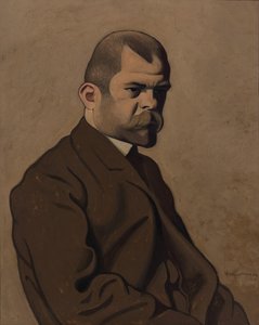 Portret van Ambroise Vollard 1865-1939, 1902 door Felix Edouard Vallotton