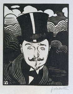 Portret van Romain Coolus door Felix Edouard Vallotton