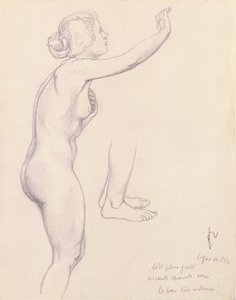 Studie voor Perseus en Andromeda, 1918 door Felix Edouard Vallotton