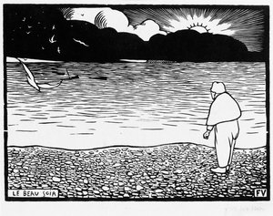 De mooie avond, 1892 door Felix Edouard Vallotton