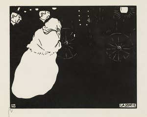 Het vertrek, 1895 door Felix Edouard Vallotton