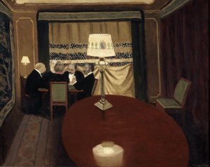 Het pokerspel, 1902 door Felix Edouard Vallotton