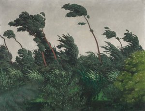De wind door Felix Edouard Vallotton