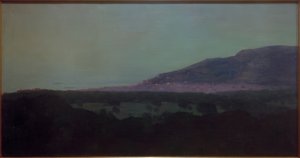 Trouville in de avond door Felix Edouard Vallotton