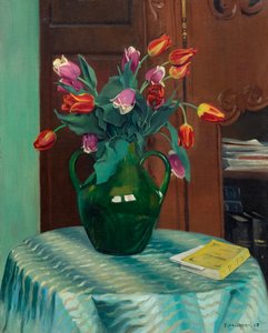 Roze en rode tulpen, 1912