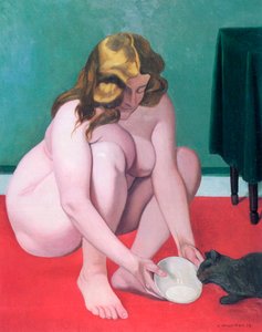 Vrouw met een kat, 1919