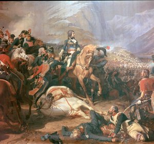 Schilderij van Napoleon bij de Slag om Rivoli door Felix Henri Emmanuel Philippoteaux