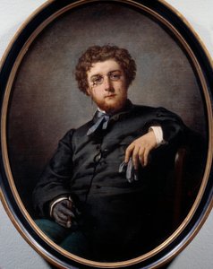 Portret van George Bizet (1838-1875), Franse componist door Felix Henri Giacomotti