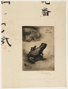Bronzen Kikker Inktpot, 1883