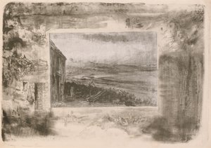 Vissershuisje door Felix Hilaire Buhot