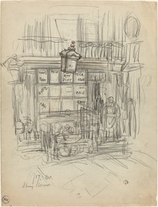 Ebury Street door Felix Hilaire Buhot
