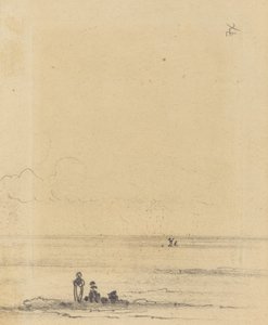 Figuren aan een Oever (verso)