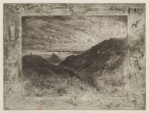 La Falaise: Baai van Saint-Malo door Felix Hilaire Buhot