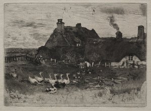 Huisjes met rieten daken