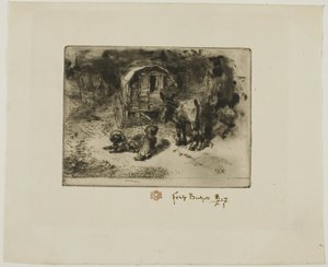 De bewakers van het huis, of de begeleiders van de acrobaat