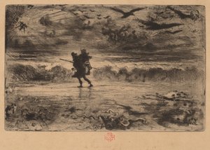 De marineschilder Le Peintre de Marine door Felix Hilaire Buhot