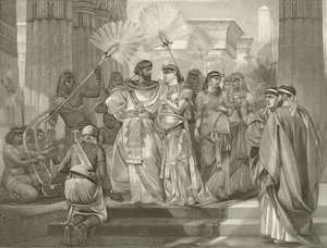 Antonius en Cleopatra. Act I, Scene I door Felix Octavius Carr Darley