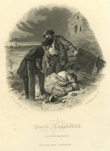 David Copperfield: Gered van vernietiging, gegraveerd door H.B. Hall und Sons, 1867 door Felix Octavius Carr Darley