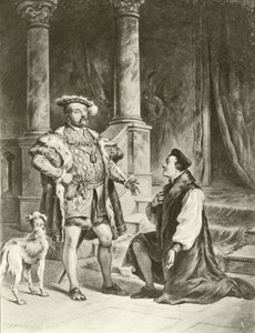 Koning Hendrik VIII. Act V-Scène I door Felix Octavius Carr Darley