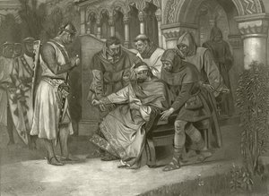 Koning Jan. Act V, Scene VII door Felix Octavius Carr Darley
