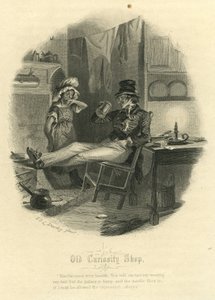 Oude Curiositeitenwinkel - De Markiezin en Mr Swiveller door Felix Octavius Carr Darley