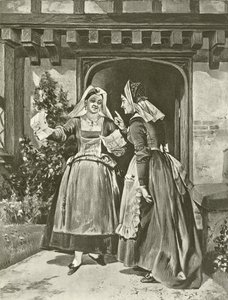 De vrolijke vrouwtjes van Windsor. Act II, Scene I door Felix Octavius Carr Darley