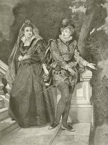 Driekoningenavond. Act III, Scene IV (gravure) door Felix Octavius Carr Darley