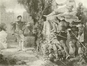 Driekoningenavond. Act I, Scene V door Felix Octavius Carr Darley