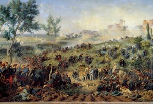 Zicht op de Slag bij Montebello di Casteggio, 20 mei 1859