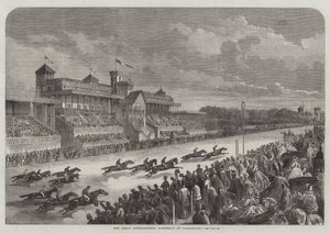 De Grote Internationale Paardenrace in Longchamps