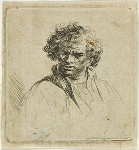 Krullenkop met een Scheve Mond door Ferdinand Bol