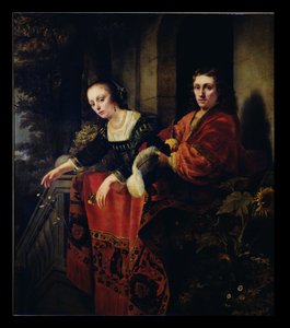 Portret van een echtpaar, 1654 door Ferdinand Bol