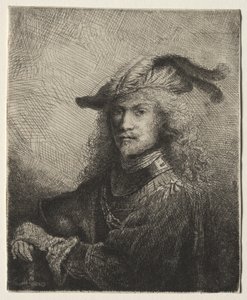 Portret van een officier door Ferdinand Bol