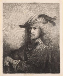 Portret van een officier door Ferdinand Bol