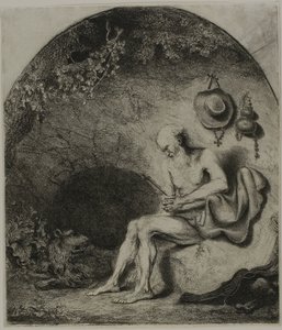 Sint Hiëronymus in Boetedoening door Ferdinand Bol