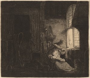 De Familie in de Kamer door Ferdinand Bol
