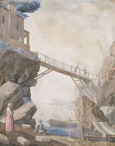 Scagliola paneel door Ferdinand Enrico Hugford