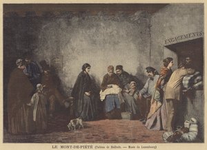 Le Mont-de-Piete (Het Pandjeshuis) door Ferdinand Heilbuth