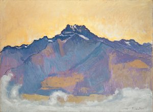 De Dents du Midi gezien vanaf Chesières, 1912 door Ferdinand Hodler