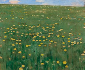 De bloemenweide, ca 1901 door Ferdinand Hodler