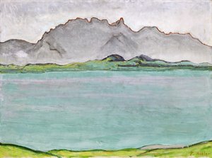 De Stockhorn bergen en het Thunmeer, 1911