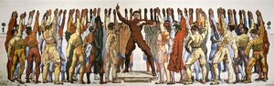 Eenstemmigheid (De eed). Tweede versie door Hodler, Ferdinand (1853-1918) door Ferdinand Hodler