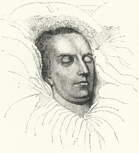 De Duitse dichter en toneelschrijver Friedrich Schiller op zijn sterfbed