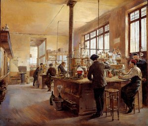 Het gemeentelijk laboratorium heeft de politie prefectuur boulevard du palace door Ferdinand Joseph Gueldry