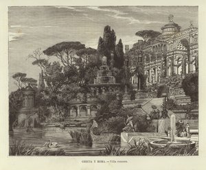 Griekenland en Rome - Romeinse villa door Ferdinand Knab