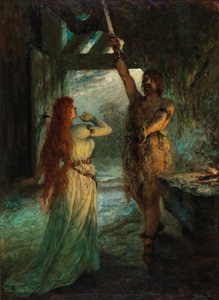 Walkure 1e Act: Sieglinde en haar broer Siegmund door Ferdinand Leeke